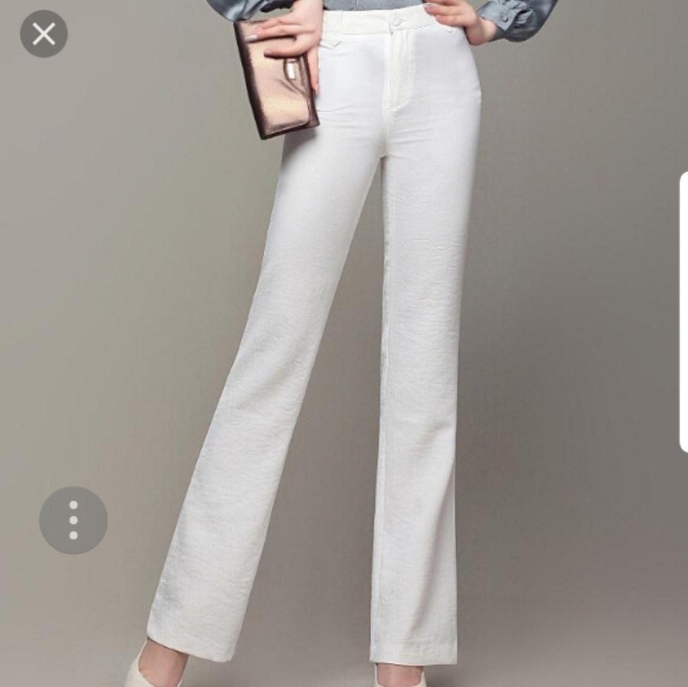 NEW Armani Exchange Linen trousers gray wide leg